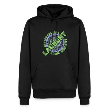Job Laurent - Männer Premium Bio Hoodie - Schwarz - Vorne - Nico (187cm)