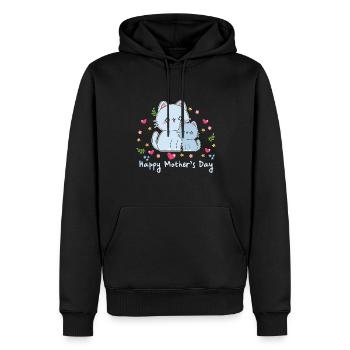happy Mothersday - Männer Premium Bio Hoodie - Schwarz - Vorne - Nico (187cm)
