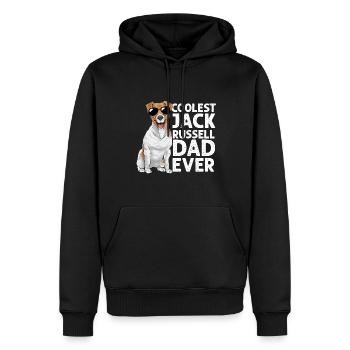 Jack Russell Terrier - Männer Premium Bio Hoodie - Schwarz - Vorne - Nico (187cm)