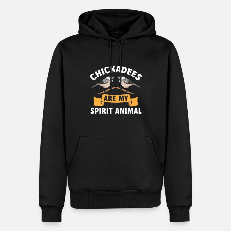 Observation des oiseaux mésanges - Sweat à capuche Premium bio Homme - noir