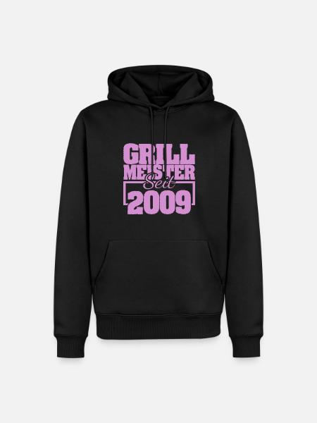 2009 - Männer Premium Bio Hoodie - Schwarz