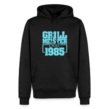 Summer Party 1985 - Men’s Premium Organic Hoodie - black - Front - Nico (187cm)