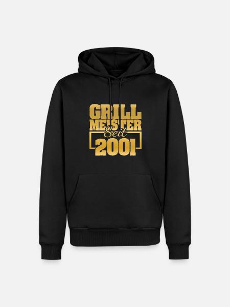 Grillen 2001 - Männer Premium Bio Hoodie - Schwarz
