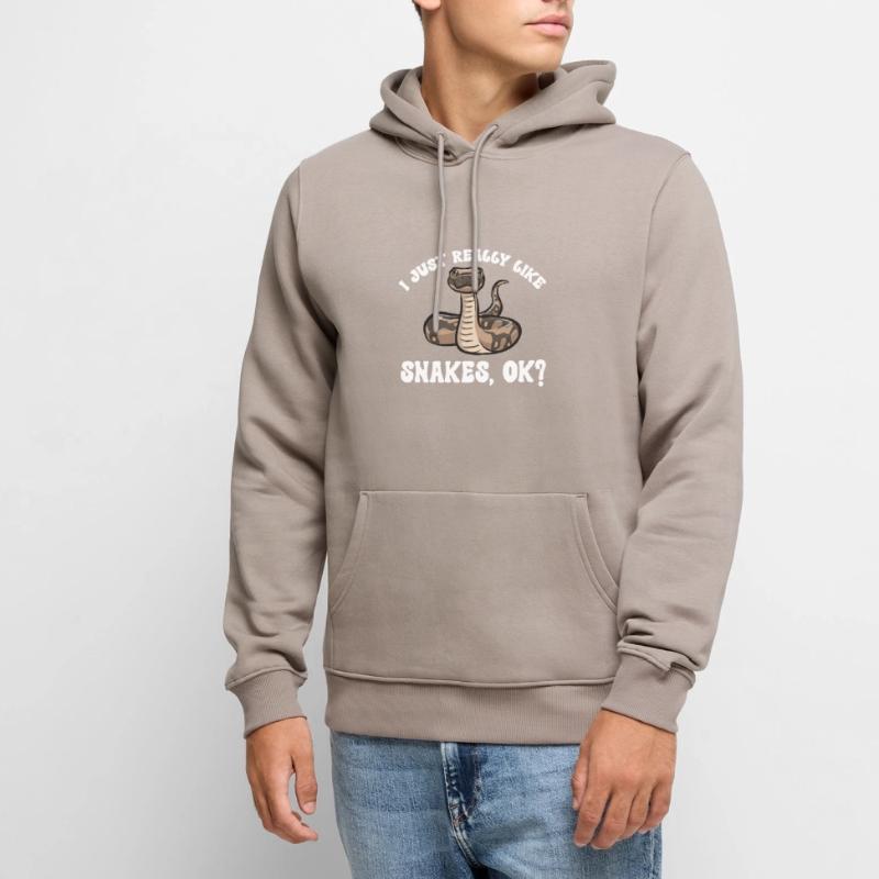 Ball Python Snake King Python Sweat à capuche Premium bio Homme