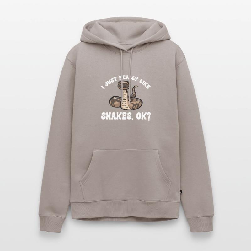 Ball Python Snake King Python Sweat à capuche Premium bio Homme