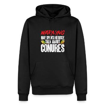 Molina Parakeet Parrot Bird Parakeet - Men’s Premium Organic Hoodie - black - Front - Nico (187cm)