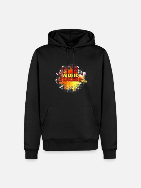 Funny Music Teacher - Men’s Premium Organic Hoodie - black