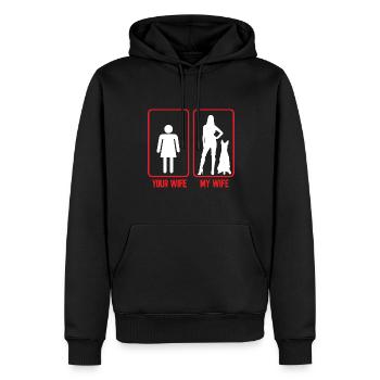 Malinois Belgischer Schäferhund Mechelaar Hund - Männer Premium Bio Hoodie - Schwarz - Vorne - Nico (187cm)