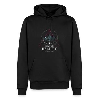 Divine Beauty T-Shirt - Männer Premium Bio Hoodie - Schwarz - Vorne - Nico (187cm)