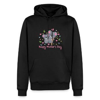 happy Mothersday - Männer Premium Bio Hoodie - Schwarz - Vorne - Nico (187cm)