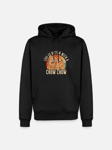 Chow Chow Dog - Men’s Premium Organic Hoodie - black