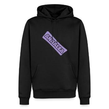 Cadeau pour Annalea - Sweat à capuche Premium bio Homme - noir - Devant - Nico (187cm)