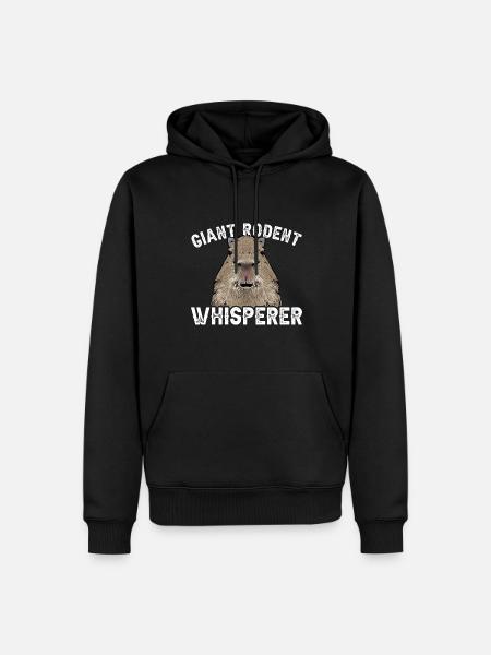 Capybara rodent - Men’s Premium Organic Hoodie - black