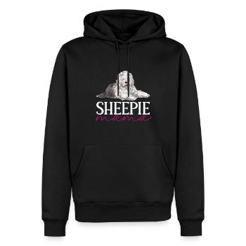 Old English Sheepdog Sheepie Bobtail - Männer Premium Bio Hoodie - Schwarz - Vorne - Nico (187cm)