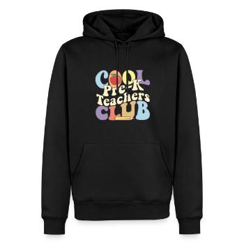Cool Pre K Teachers Club Enseignant préscolaire - Sweat à capuche Premium bio Homme - noir - Devant - Nico (187cm)