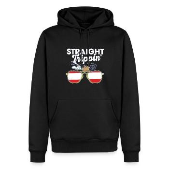 Straight Trippin' Austria Vacation Tour Travel - Männer Premium Bio Hoodie - Schwarz - Vorne - Nico (187cm)