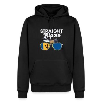 Straight Trippin' Barbados Vacances Tour Voyage - Sweat à capuche Premium bio Homme - noir - Devant - Nico (187cm)