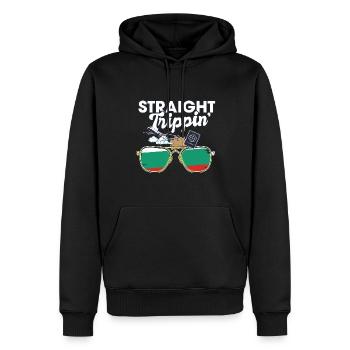 Straight Trippin' Bulgaria Vacation Tour Travel - Männer Premium Bio Hoodie - Schwarz - Vorne - Nico (187cm)