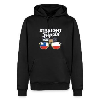 Straight Trippin' Chile Vacation Tour Travel Trip - Männer Premium Bio Hoodie - Schwarz - Vorne - Nico (187cm)