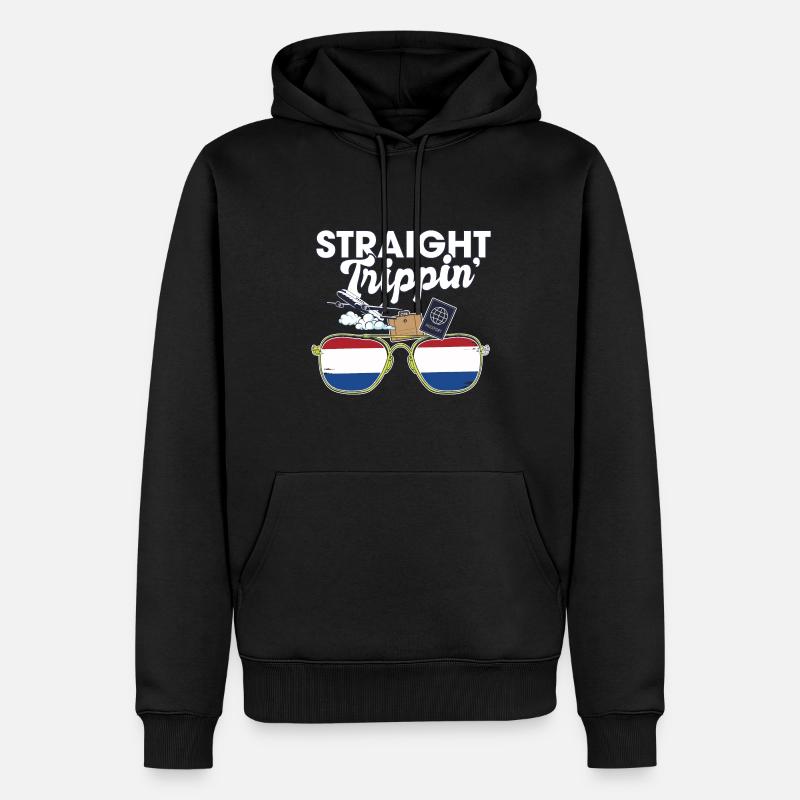 Voyage de vacances aux Pays-Bas - Sweat à capuche Premium bio Homme - noir