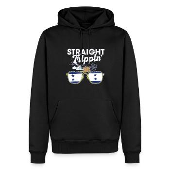 Straight Trippin' ' Honduras Vacances Tour Voyage - Sweat à capuche Premium bio Homme - noir - Devant - Nico (187cm)
