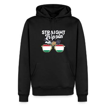 Straight Trippin' Hungary Vacation Tour Voyage - Sweat à capuche Premium bio Homme - noir - Devant - Nico (187cm)