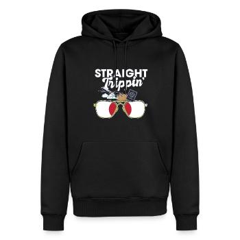 Straight Trippin' Japan Vacation Tour Voyage - Sweat à capuche Premium bio Homme - noir - Devant - Nico (187cm)