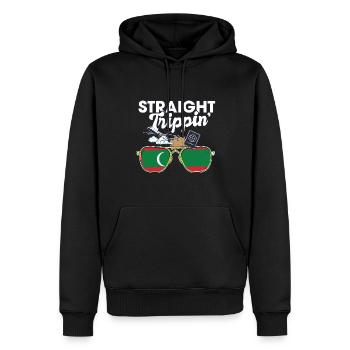 Straight Trippin' Maldives Vacation Tour Travel - Männer Premium Bio Hoodie - Schwarz - Vorne - Nico (187cm)