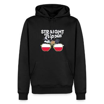 Straight Trippin' Poland Vacation Tour Travel - Männer Premium Bio Hoodie - Schwarz - Vorne - Nico (187cm)