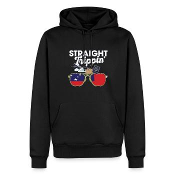 Straight Trippin' Samoa Vacation Tour Voyage - Sweat à capuche Premium bio Homme - noir - Devant - Nico (187cm)