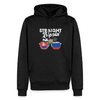 Straight Trippin' Slovakia Vacation Tour Travel - Männer Premium Bio Hoodie - Schwarz - Vorne - Nico (187cm)