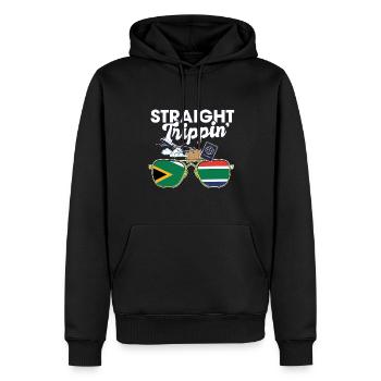 Voyage en Afrique du Sud - Sweat à capuche Premium bio Homme - noir - Devant - Nico (187cm)
