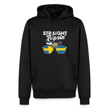 Straight Trippin' Suède Vacances Tour Voyage - Sweat à capuche Premium bio Homme - noir - Devant - Nico (187cm)
