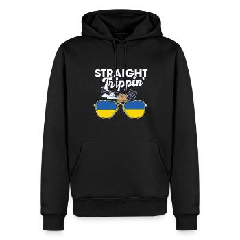 Straight Trippin' Ukraine Vacation Tour Travel - Männer Premium Bio Hoodie - Schwarz - Vorne - Nico (187cm)
