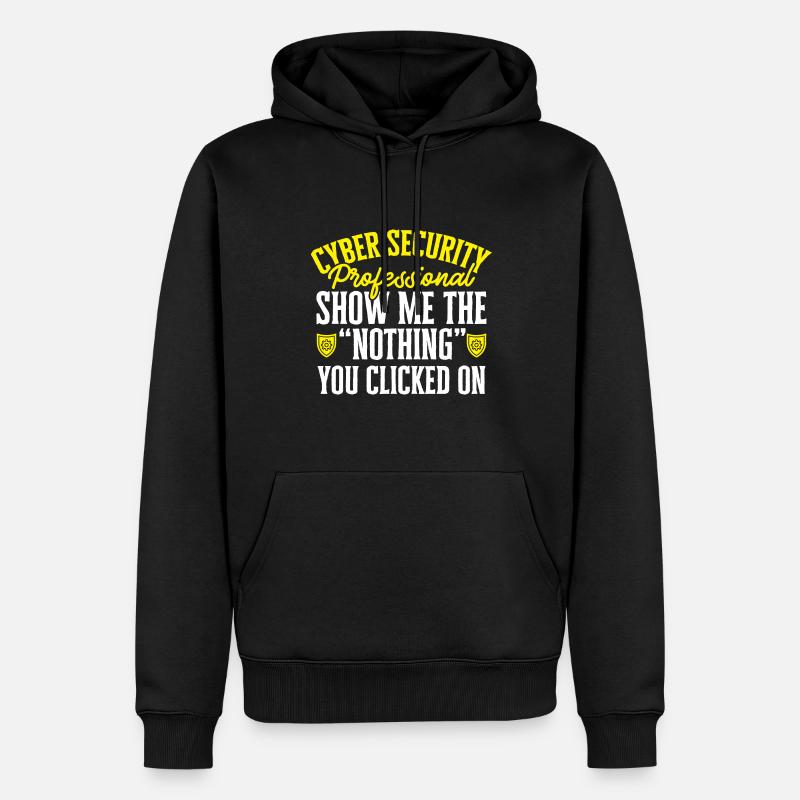 Cybersecurity Hackers IT Security - Men’s Premium Organic Hoodie - black