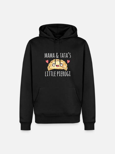 Pierogi polonais - Sweat à capuche Premium bio Homme - noir
