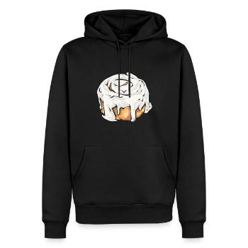 Zimtschnecke - Männer Premium Bio Hoodie - Schwarz - Vorne - Nico (187cm)