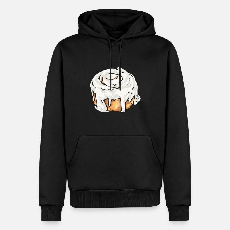 Zimtschnecke - Männer Premium Bio Hoodie - Schwarz