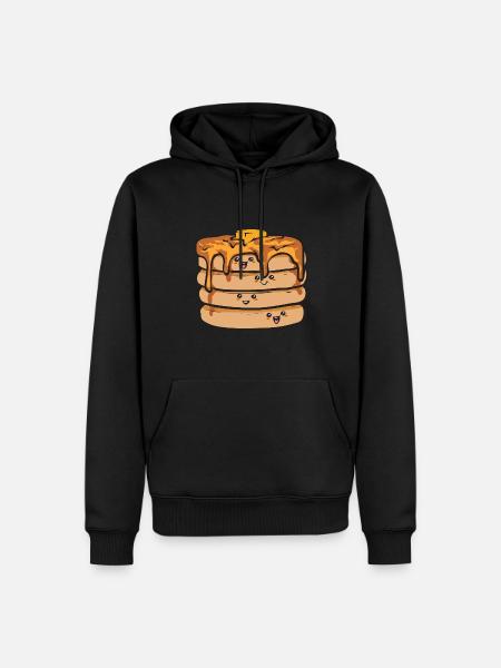 Pancake Breakfast Pancakes - Men’s Premium Organic Hoodie - black