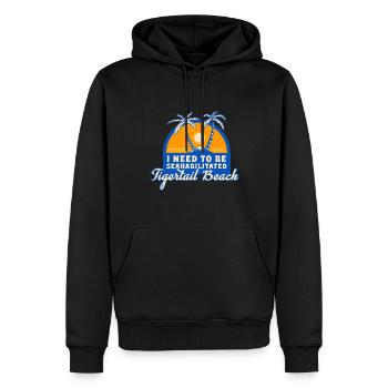 I Need To Be Seahabilitated Tigertail Beach - Männer Premium Bio Hoodie - Schwarz - Vorne - Nico (187cm)