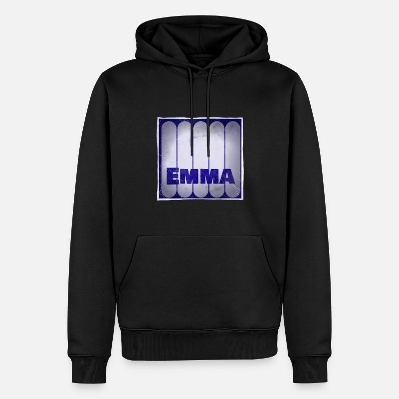 Name Emma Geschenkidee - Männer Premium Bio Hoodie - Schwarz