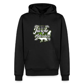 Safari Big Five - Sweat à capuche Premium bio Homme - noir - Devant - Nico (187cm)