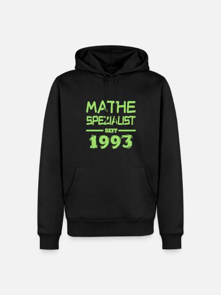Witzig 1993 - Männer Premium Bio Hoodie - Schwarz