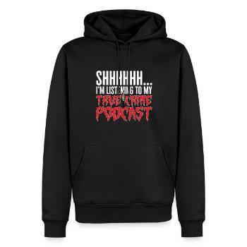 Wahre Verbrechen Podcaster True Crime Podcast - Männer Premium Bio Hoodie - Schwarz - Vorne - Nico (187cm)