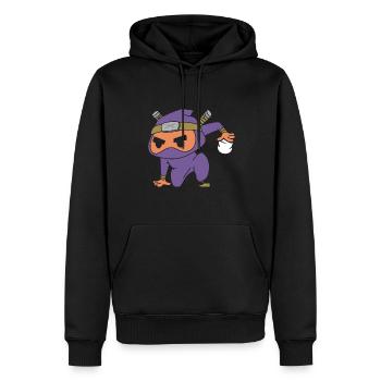 Campfire Marshmallow Cute Kids Smore Ninja - Männer Premium Bio Hoodie - Schwarz - Vorne - Nico (187cm)