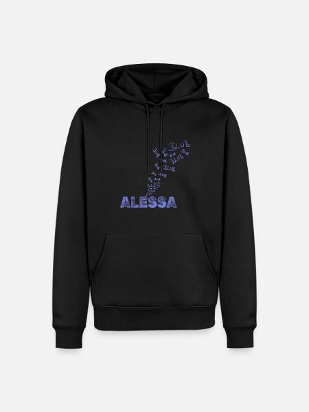 Wassersport Alessa - Männer Premium Bio Hoodie - Schwarz