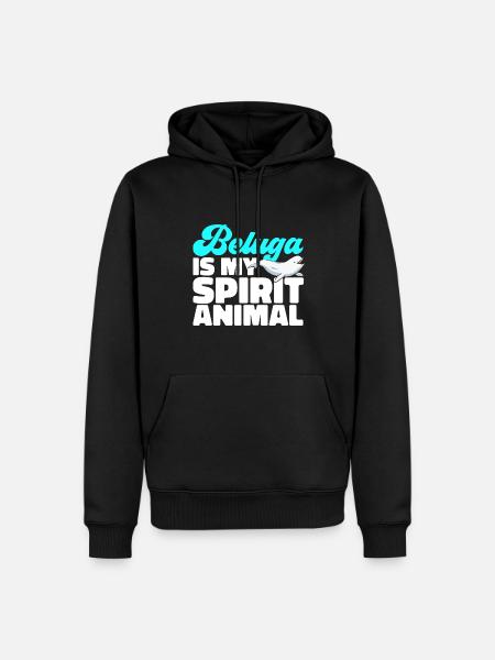 Weißwal Beluga Wal - Männer Premium Bio Hoodie - Schwarz