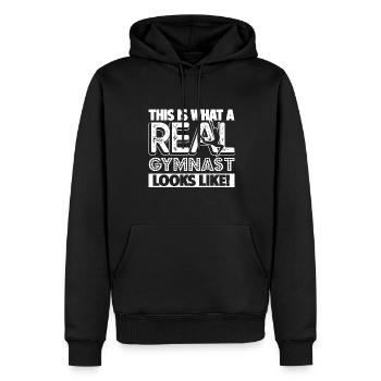 Gymnast Real Gymnast Looks Like - Men’s Premium Organic Hoodie - black - Front - Nico (187cm)