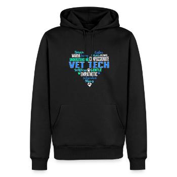 Vet Tech Veterinärmedizin Veterinärtechniker - Männer Premium Bio Hoodie - Schwarz - Vorne - Nico (187cm)