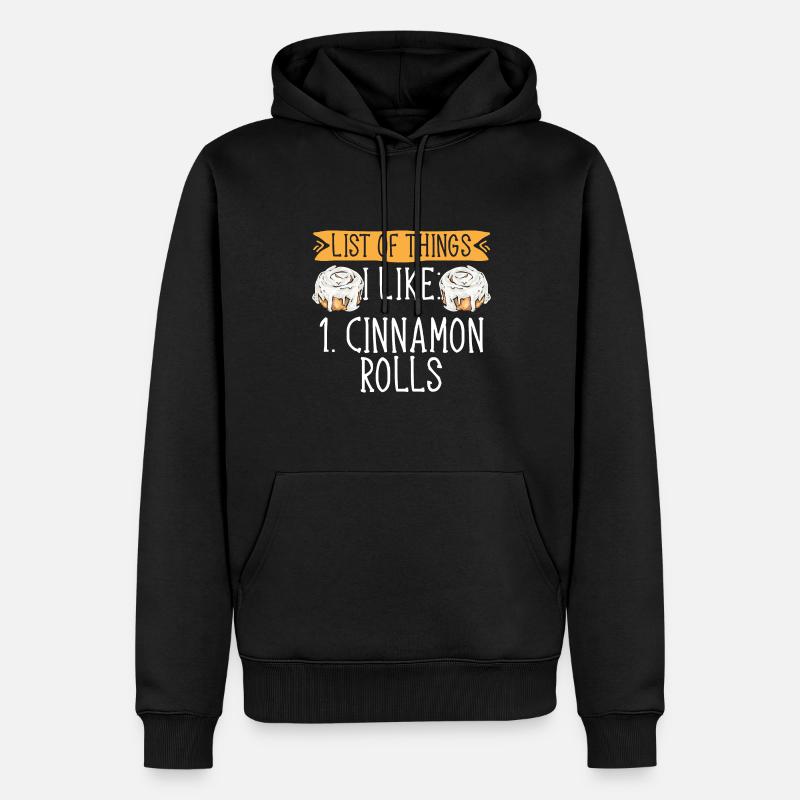 Rouleau à la cannelle - Sweat à capuche Premium bio Homme - noir
